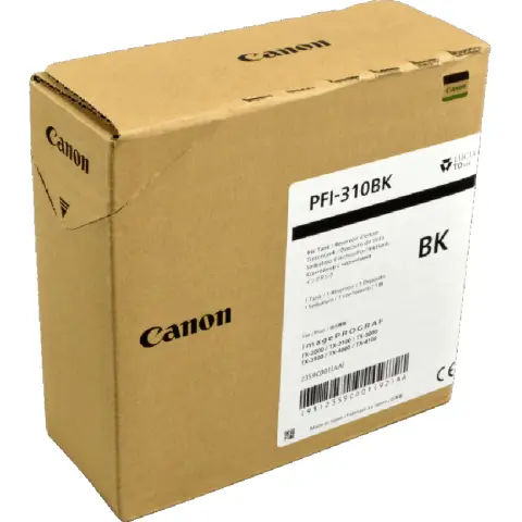 Tusz Canon PFI-310BK Czarny do ploterów (Oryginalny) [330ml]